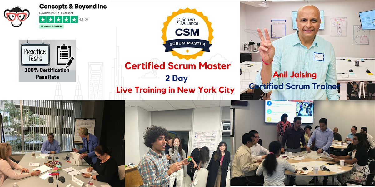 Certified ScrumMaster (CSM)  In-Person Training, 30 June | Event in New York | AllEvents