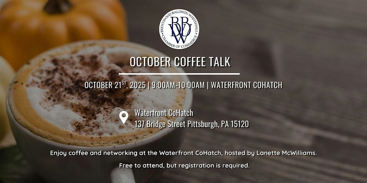 October Coffee Talk, 21 October | Event in Homestead | AllEvents