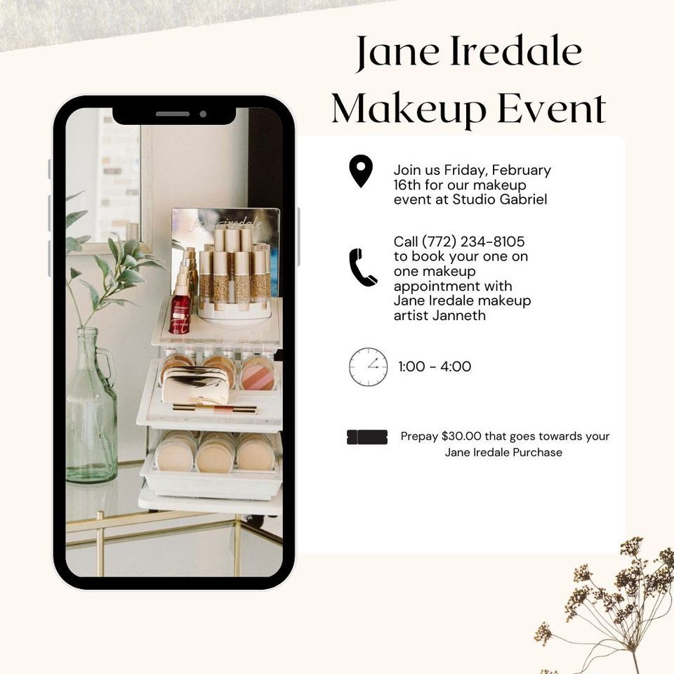 Jane Iredale Makeup Event , Studio Gabriel Day Spa & Boutique, Vero