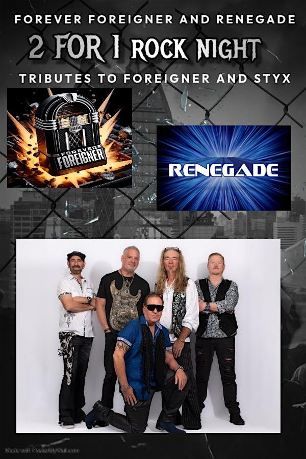 Forever Foreigner / Renegade  - Foreigner & Styx Tributes, 27 September | Event in Tampa | AllEvents