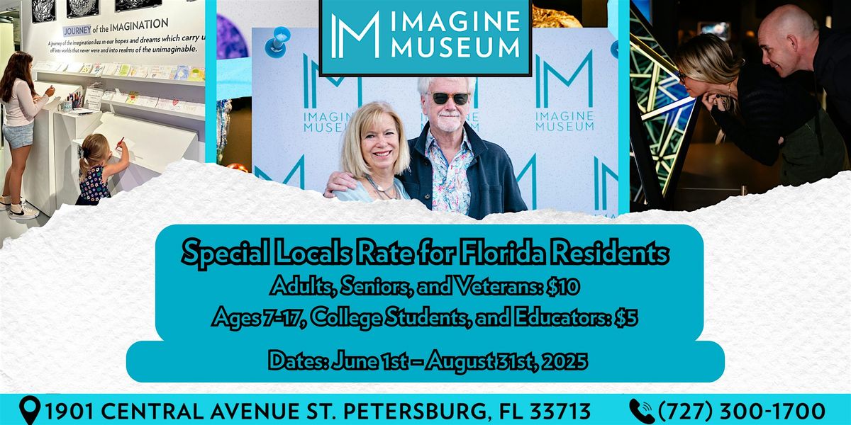 Special Locals Rate for Florida Residents at Imagine Museum | Event in St. Petersburg | AllEvents
