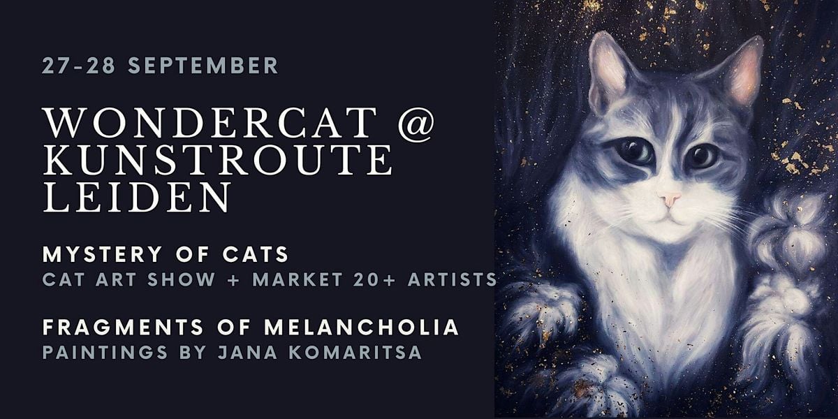 WonderCat @ Kunstroute Leiden: Cat Art Show + Market + Creative Activities, 27 September | Event in Leiden