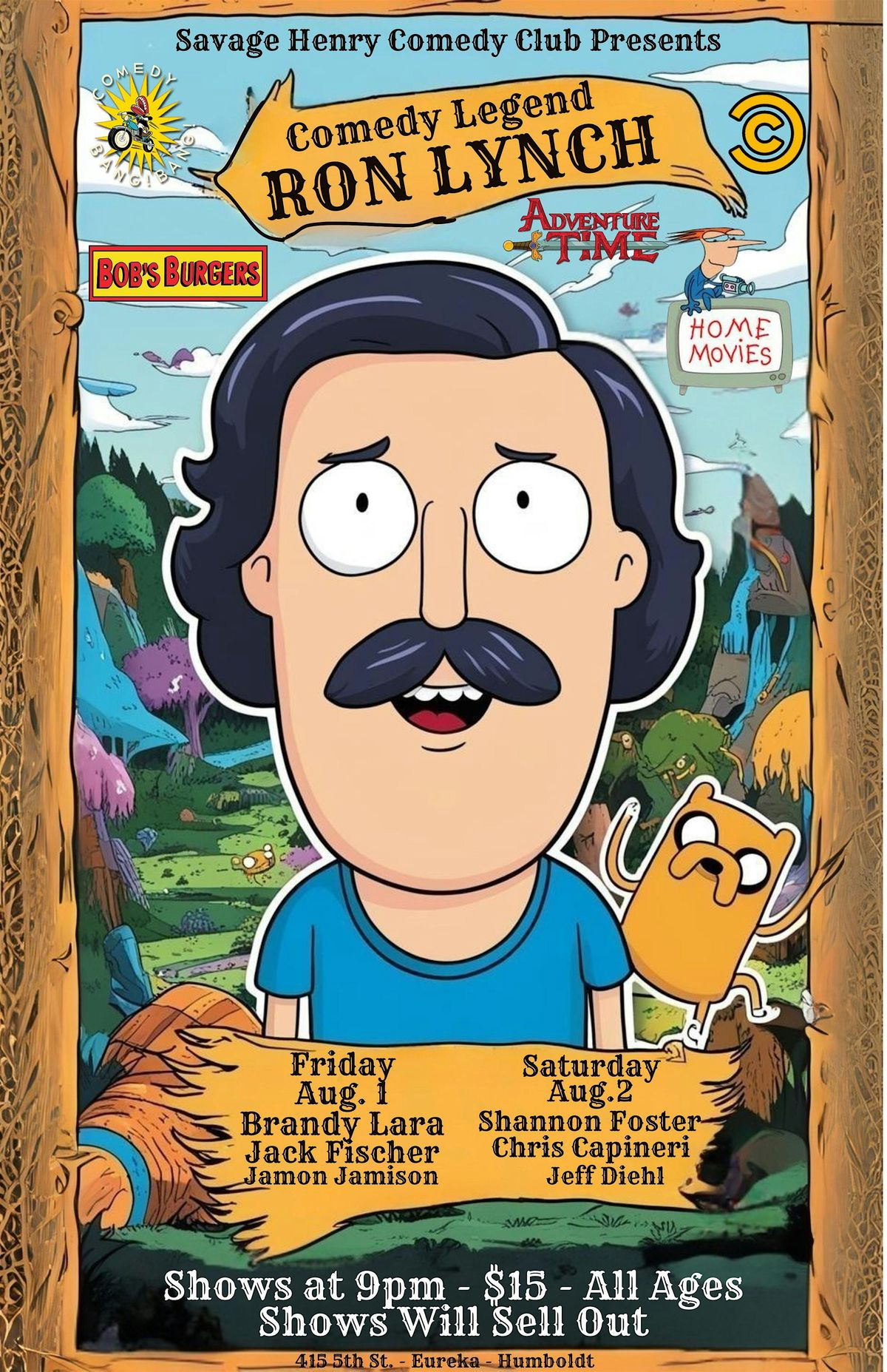 Comedy Legend Ron Lynch returns to the Club, 1 August | Event in Eureka | AllEvents