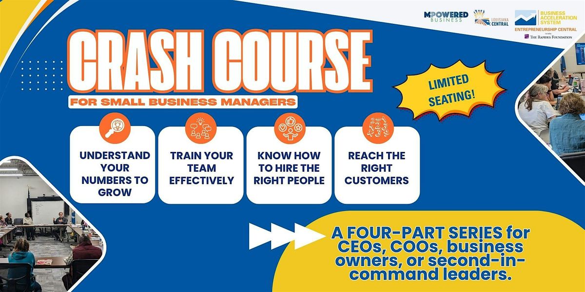 Crash Course for Small Business Managers, 22 October | Event in Alexandria | AllEvents