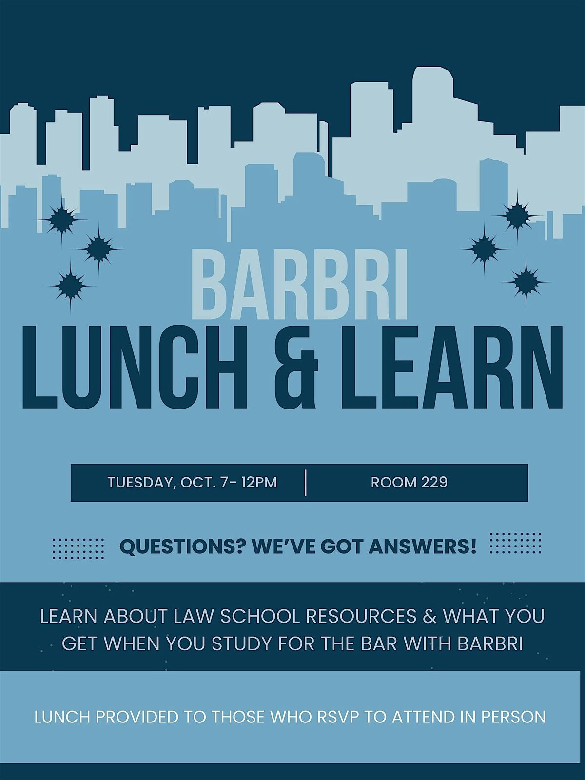 BARBRI Lunch & Learn, 7 October | Event in San Diego | AllEvents