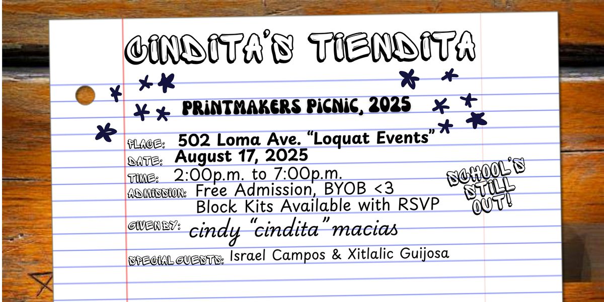 Printmaker's Picnic, 17 August | Event in Long Beach | AllEvents