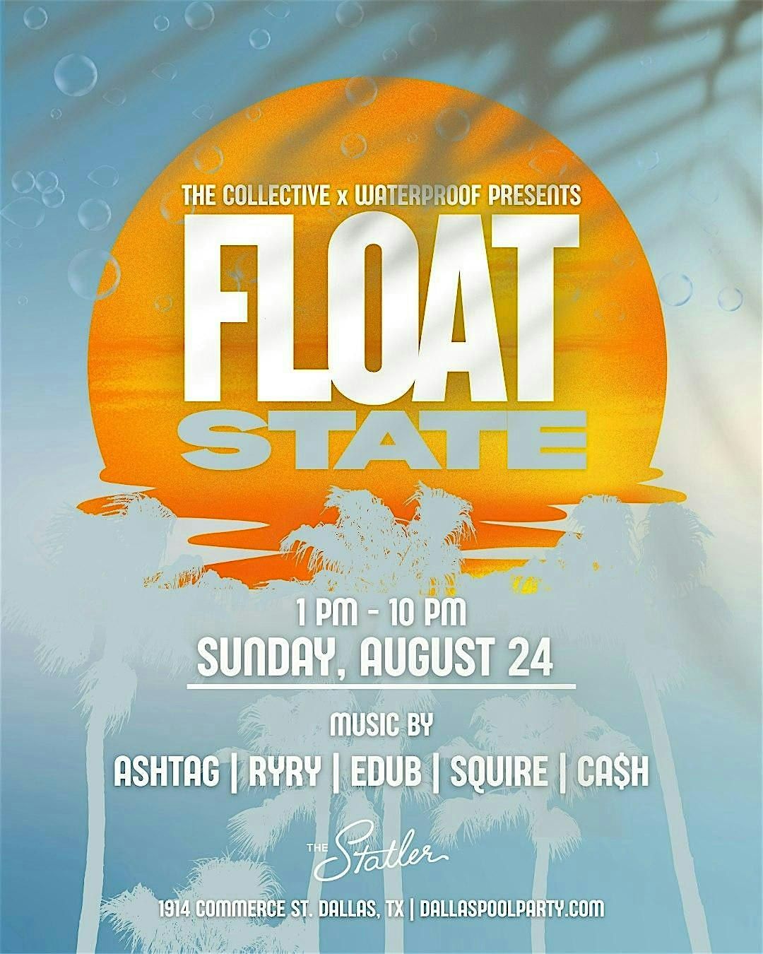 Float State Waterproof Rooftop Pool Party, 24 August | Event in Dallas | AllEvents