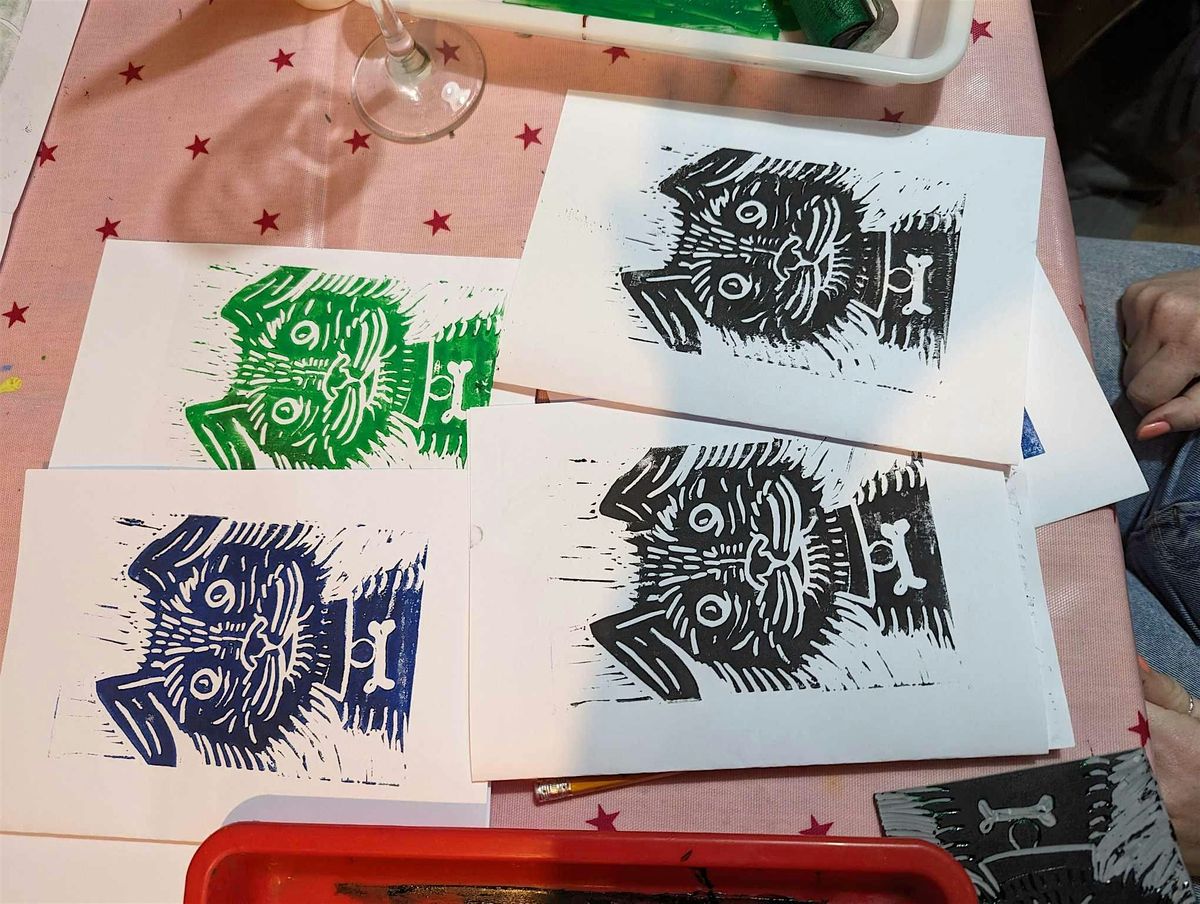 Christmas card lino printing workshop | Event in Eastbourne | AllEvents