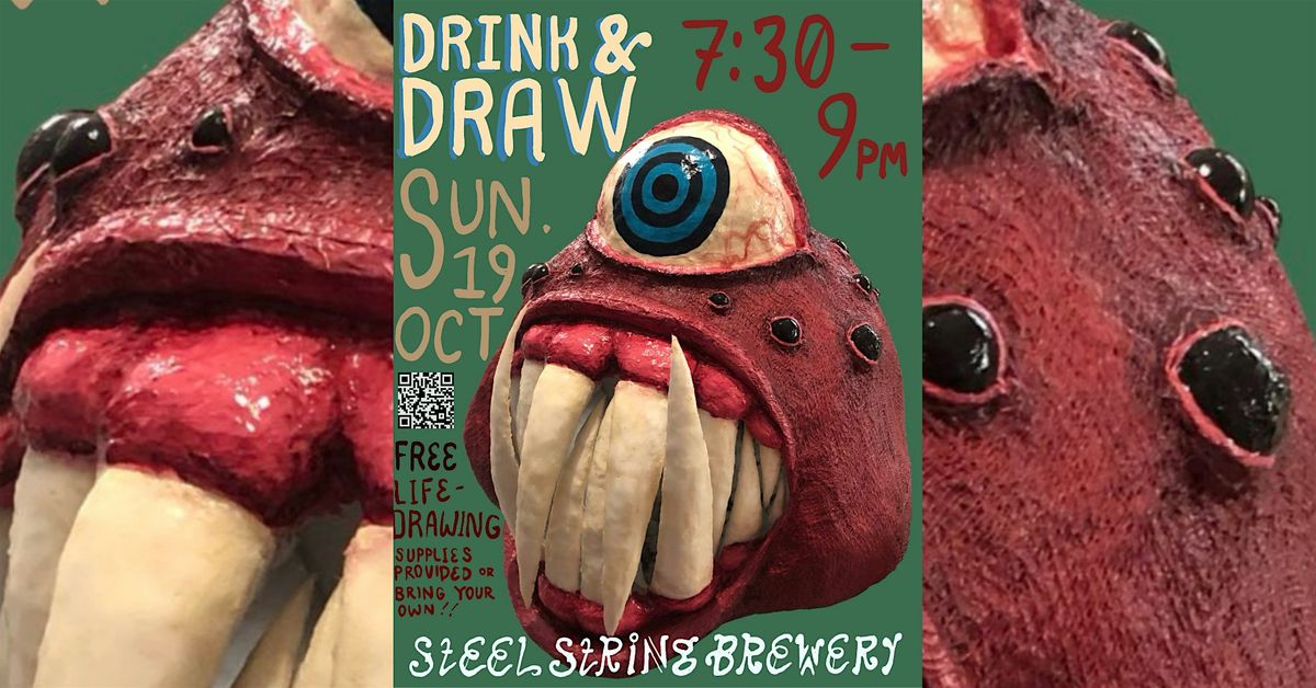 Drink & Draw at Steel String Brewery, 19 October | Event in Carrboro | AllEvents