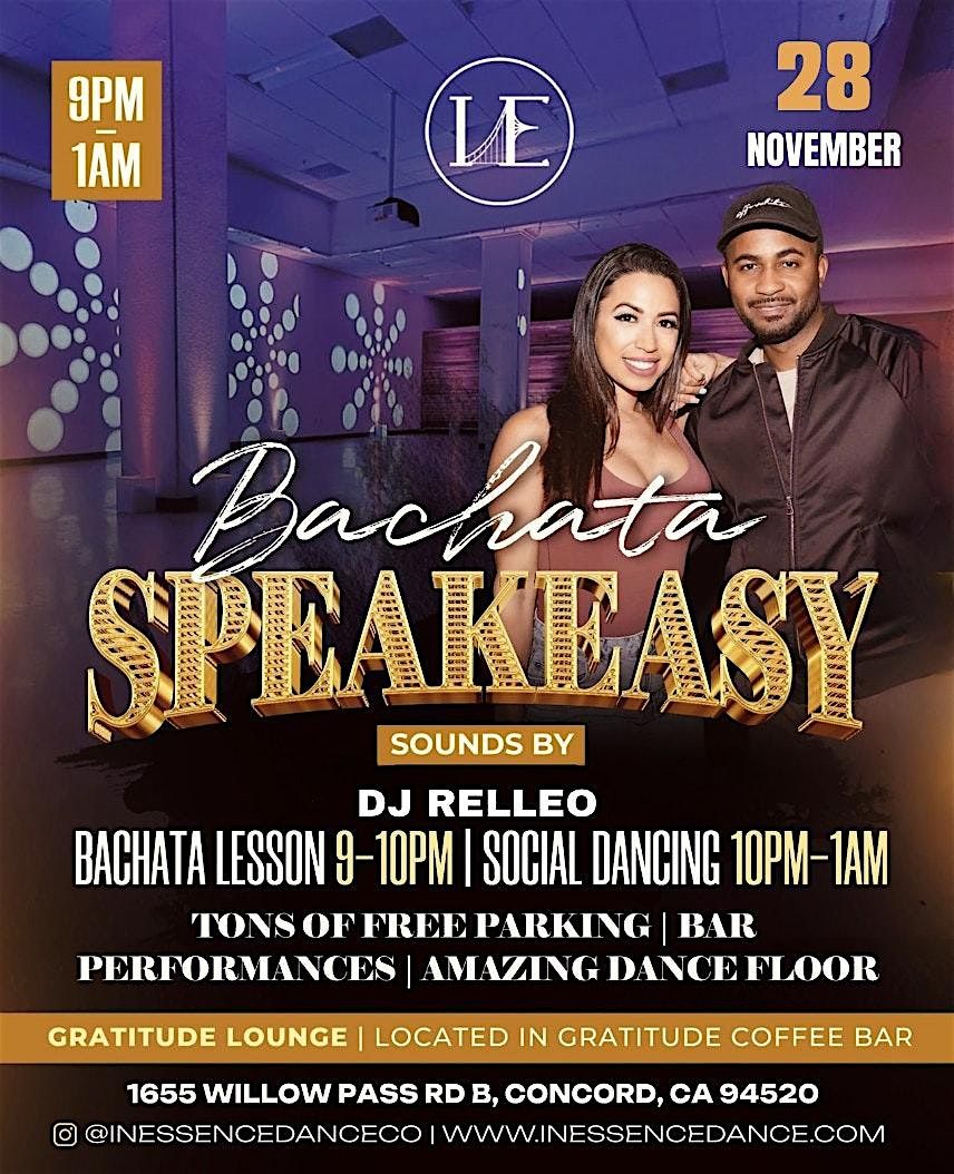 Bachata Speakeasy-December, 26 December | Event in Concord | AllEvents