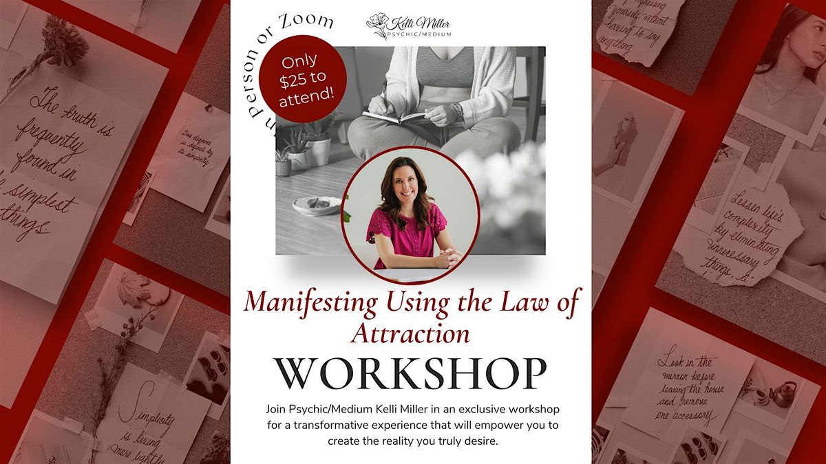 Manifesting Using the Law of Attraction Workshop - IN PERSON OMAHA, 16 July | Event in Omaha | AllEvents