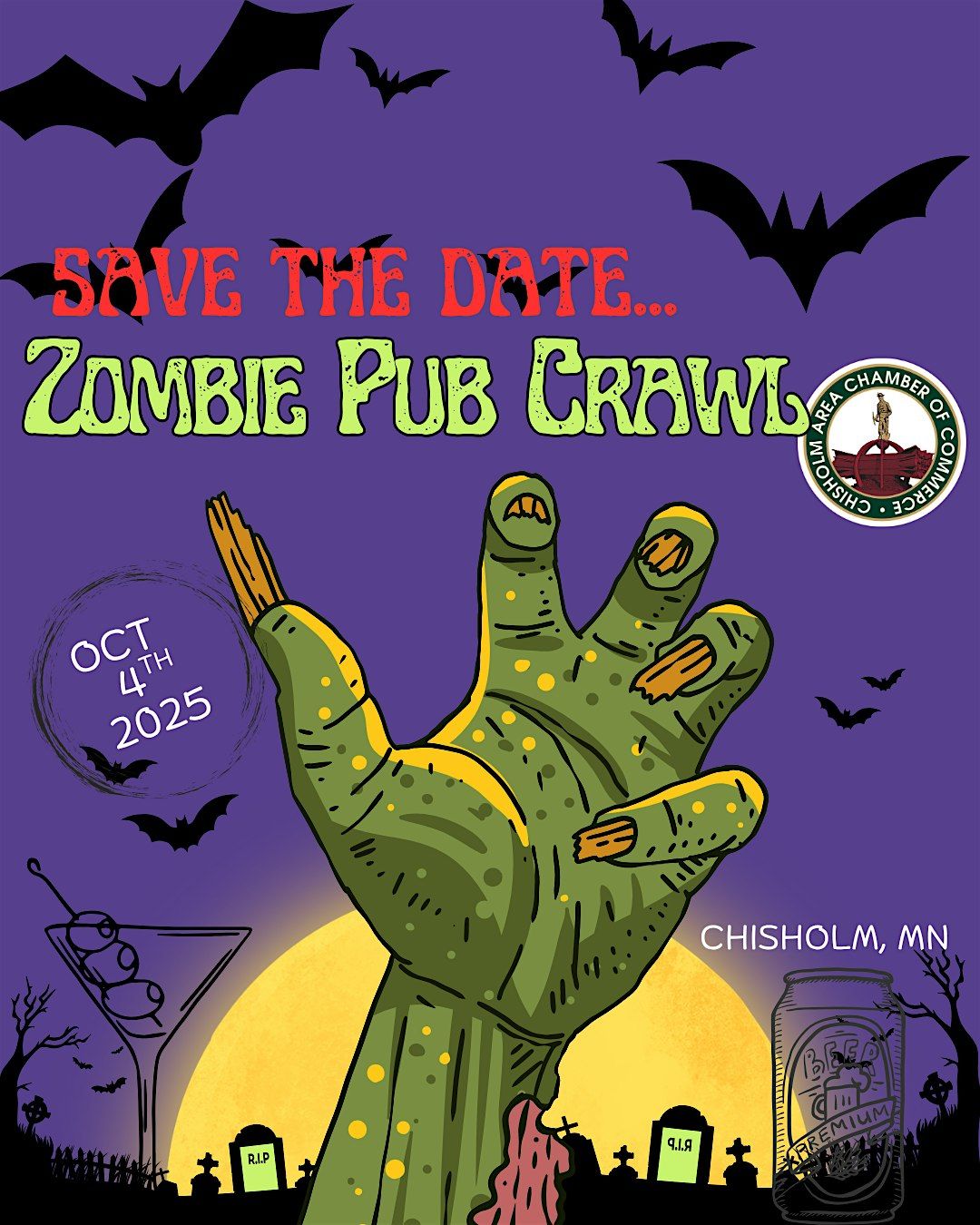Zombie Pub Crawl, 4 October | Event in Chisholm | AllEvents