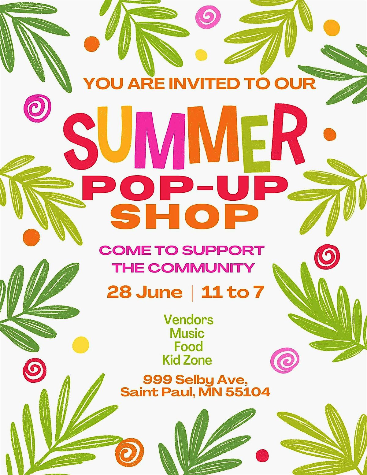 River of Life Pop-up Shop, 28 June | Event in Saint Paul | AllEvents