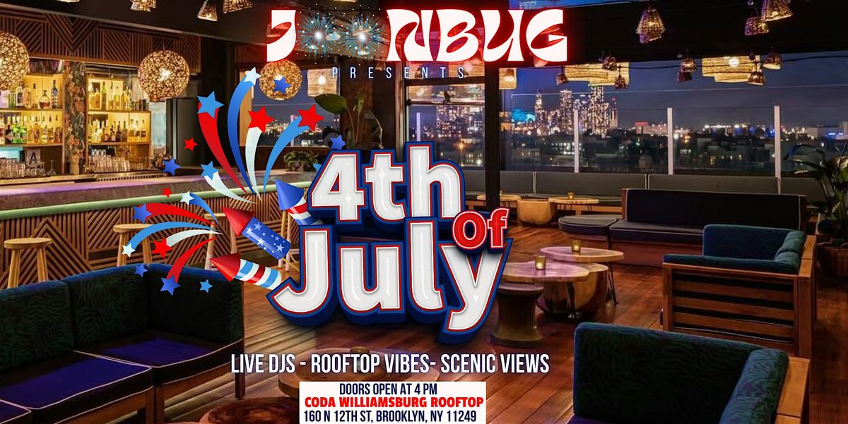 4th of July Rooftop Party at Coda Williamsburg – Sunset Bash & Fireworks, 4 July | Event in Brooklyn