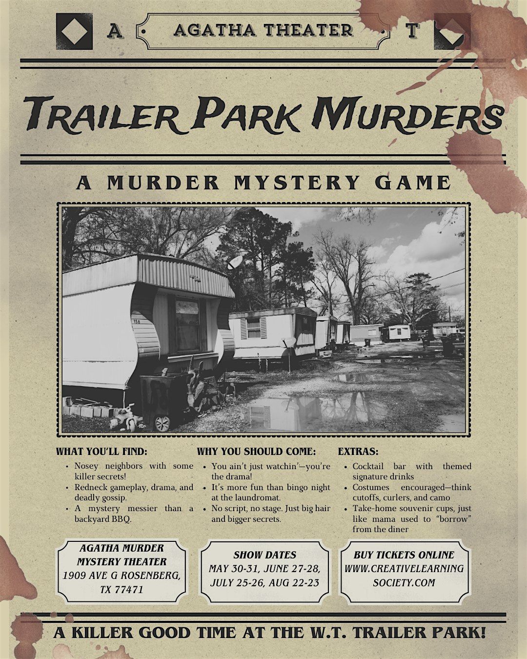 The Trailer Park Murders - A M**der Mystery Game Night, 30 May | Event in Rosenberg | AllEvents