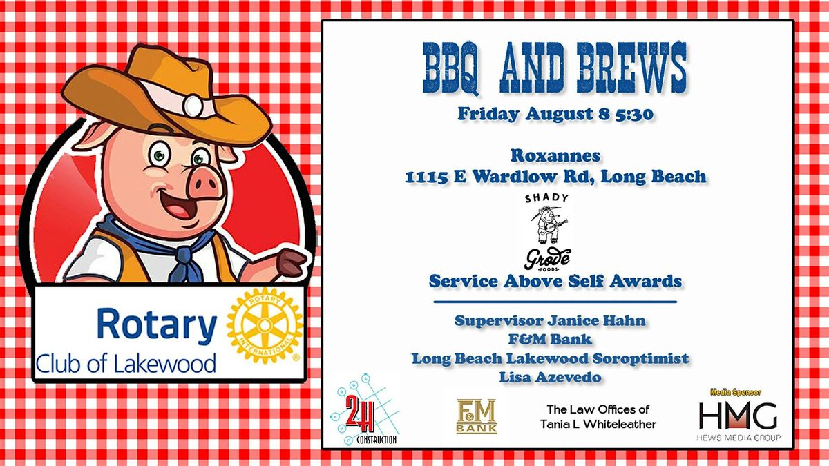 The Rotary Club of Lakewood's BBQ & Brews, 8 August | Event in Long Beach | AllEvents