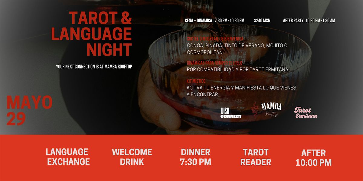 Tarot & Language Night en Mamba Rooftop!, 29 May | Event in Ciudad de México | AllEvents