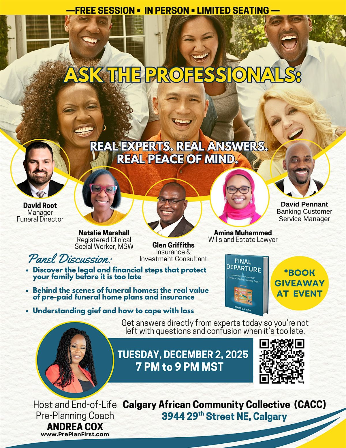 Ask the Professionals - Real Experts, Real Answers, Real Peace of Mind, 2 December | Event in Calgary | AllEvents