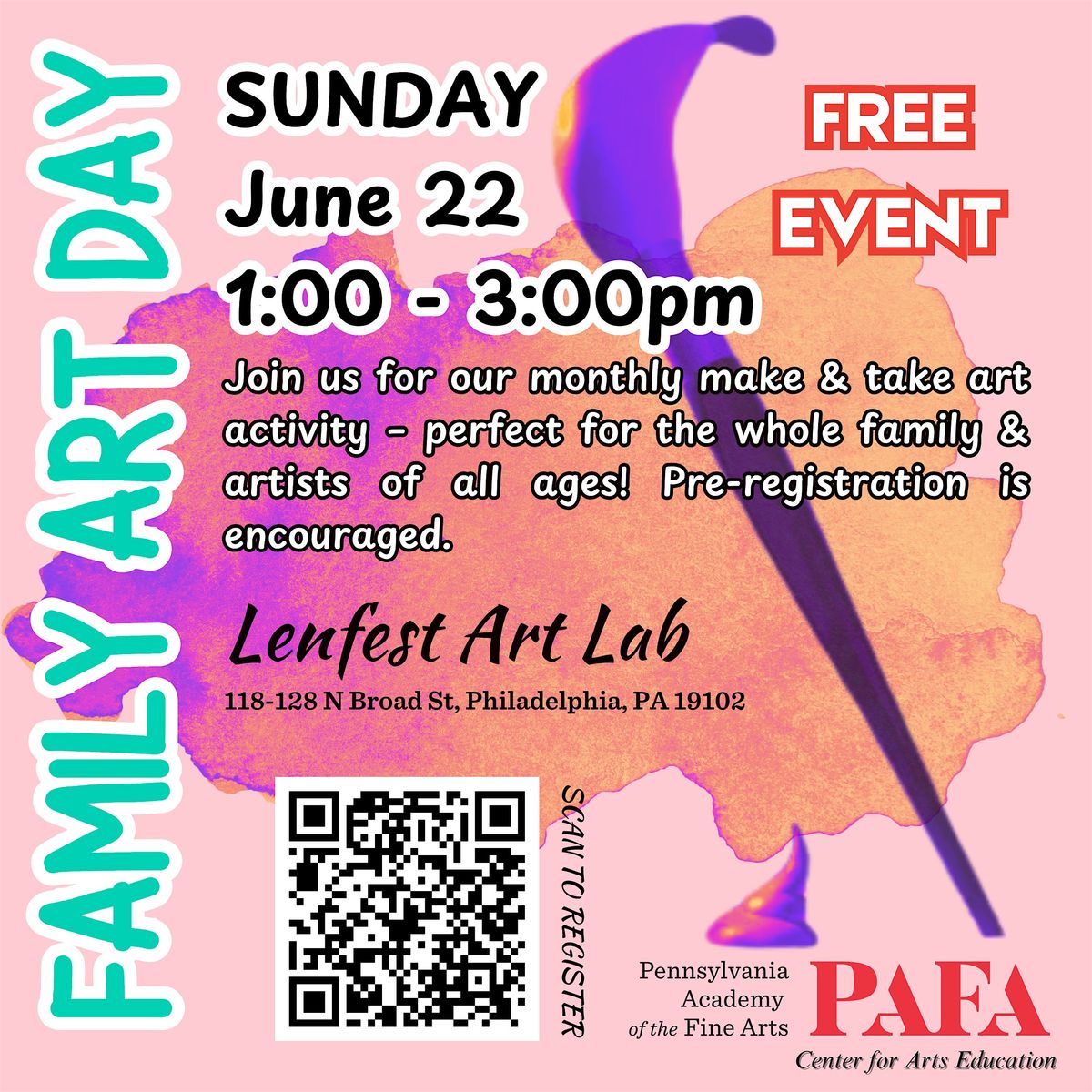 June 22, 2025 - Family Art Day @ PAFA, 22 June | Event in Philadelphia | AllEvents