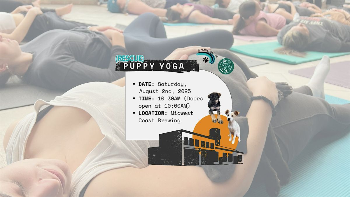 Barks & Brews: Puppy Yoga at Midwest Coast Brewing, 2 August | Event in Chicago | AllEvents