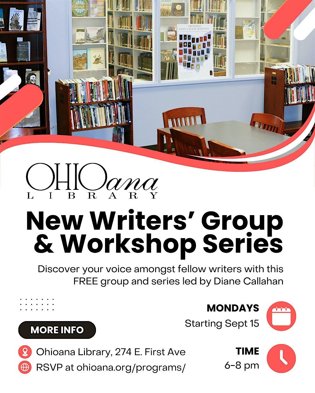 Writers' Group & Workshop Series, 15 September | Event in Columbus | AllEvents