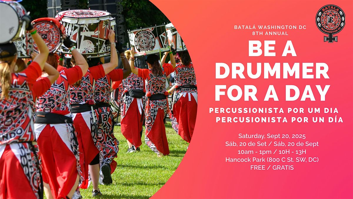 Be a Drummer for a Day 2025, 20 September | Event in Washington | AllEvents