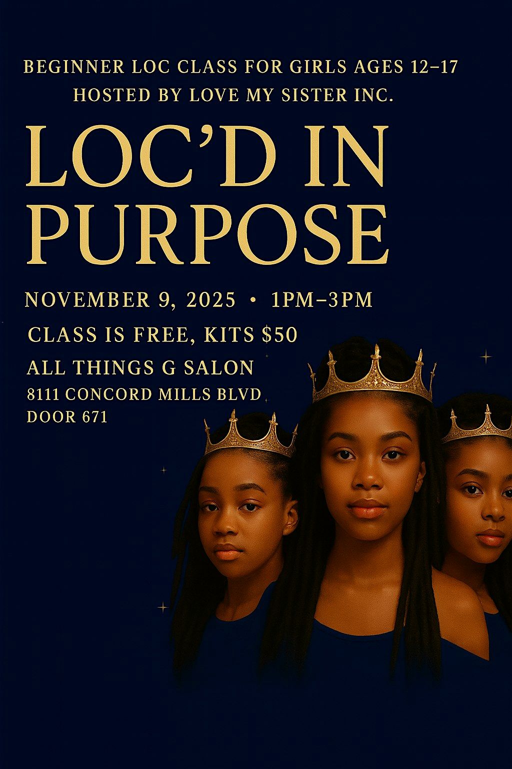 Loc’d in Purpose, 9 November | Event in Concord | AllEvents