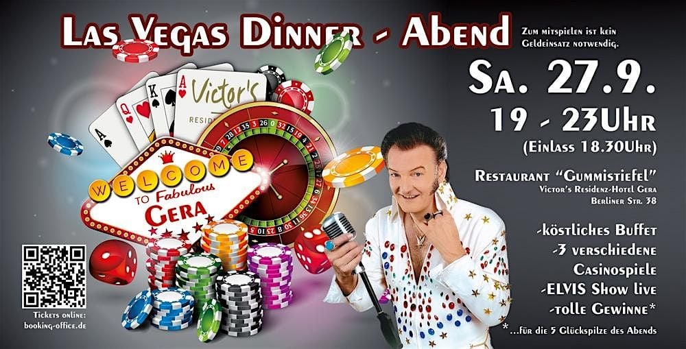 Las Vegas Dinner - Abend, 27 September | Event in Gera | AllEvents