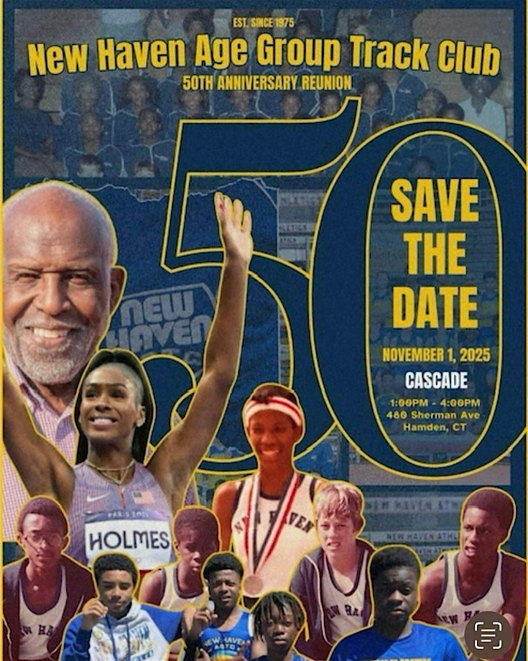 New Haven Age Group Track Club 50th Anniversary Reunion, 1 November | Event in Hamden | AllEvents
