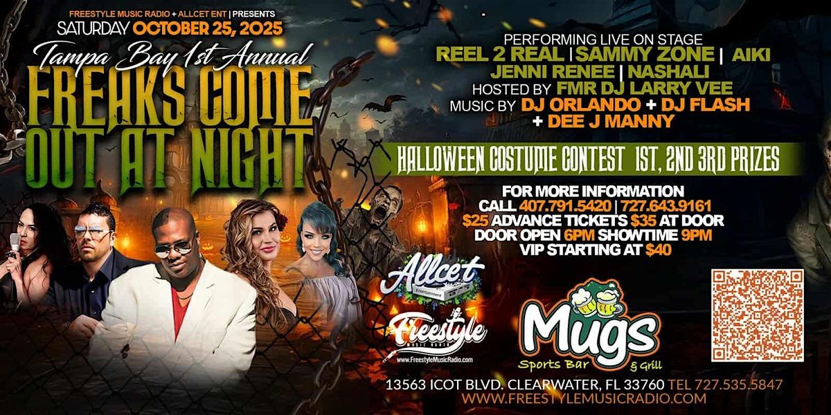 Tampa Bay Freestyle - FREAKS COME OUT AT NIGHT, 25 October | Event in Clearwater | AllEvents