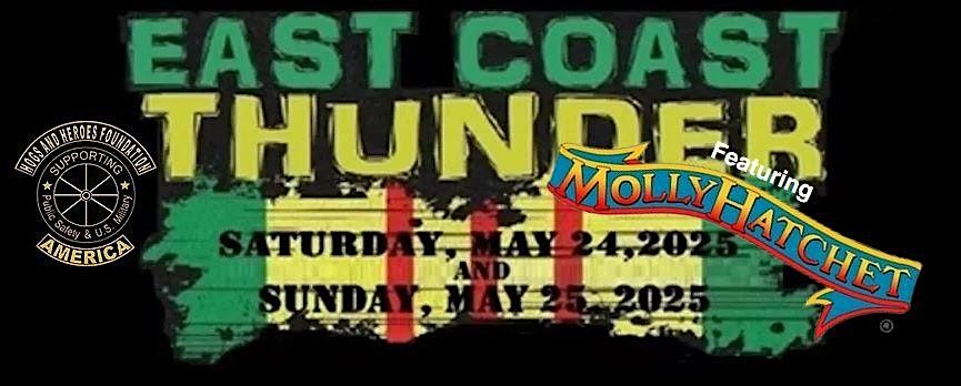 15th Annual East Coast Thunder: Featuring Molly Hatchet  &  Second Helping, 24 May | Event in Laurel | AllEvents