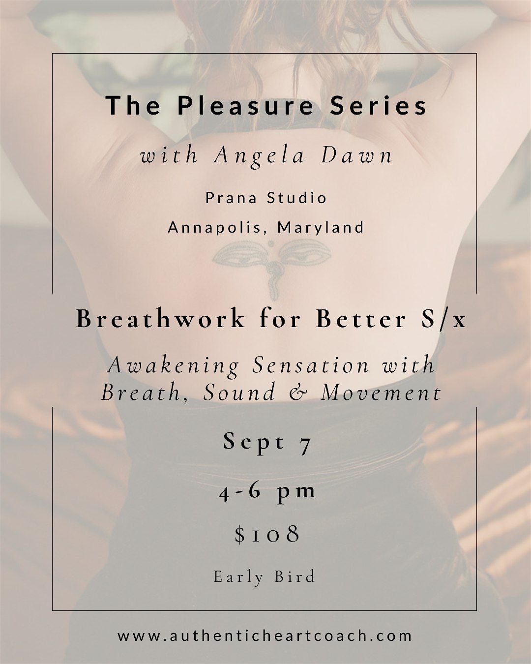 The Pleasure Series Part 2: Breathwork for Better S/x, 7 September | Event in Annapolis | AllEvents