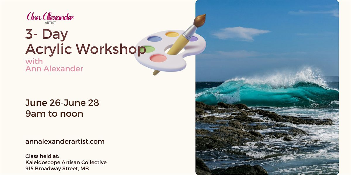 3-Day Acrylic Painting Workshop, 26 June | Event in Myrtle Beach | AllEvents