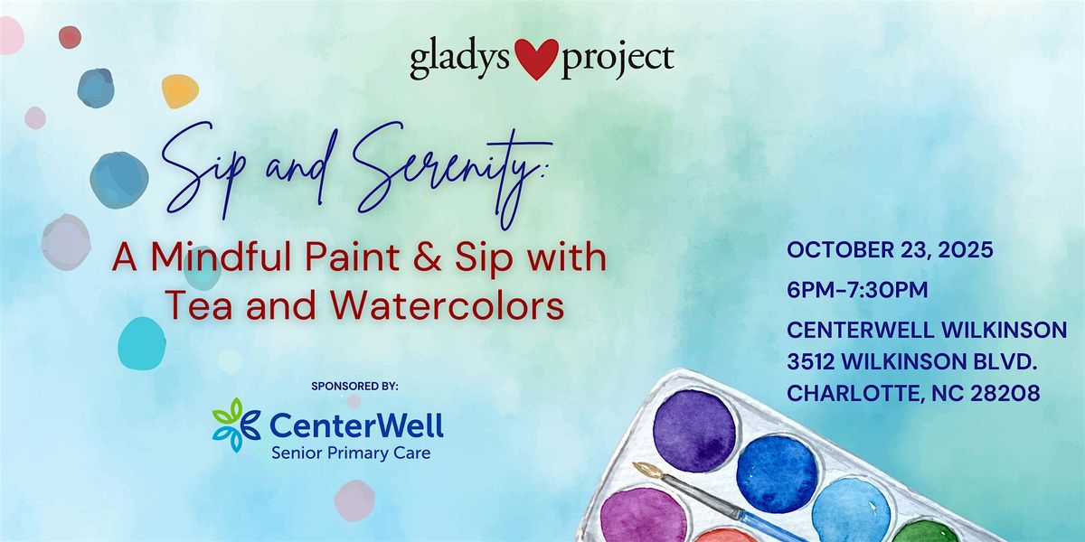 Sip and Serenity:  A Mindful Paint and Sip with Tea and Watercolors, 23 October | Event in Charlotte | AllEvents