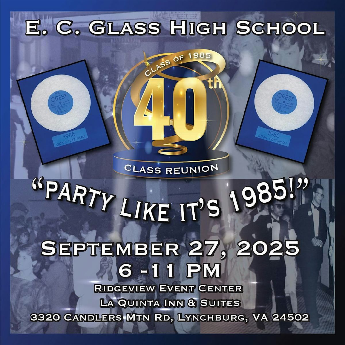 E C Glass Class of 1985 40th Reunion, 27 September | Event in Lynchburg | AllEvents