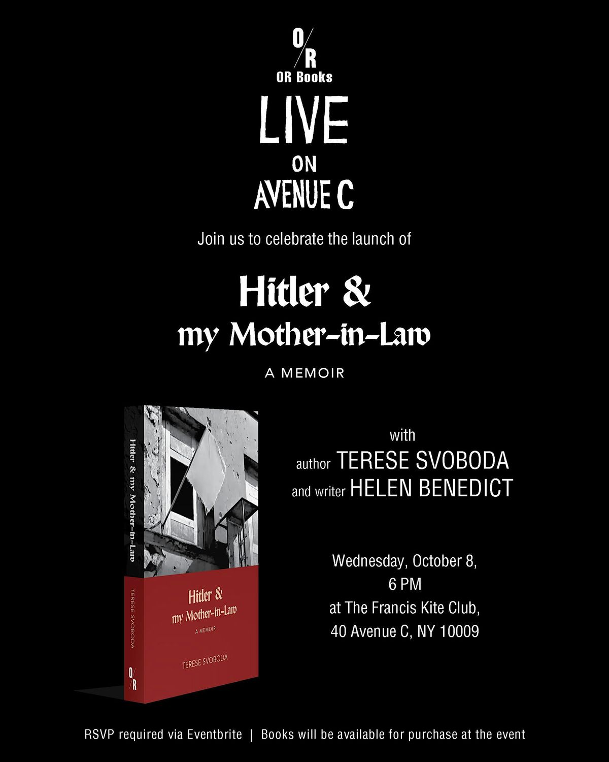 Hitler and My Mother-in-Law, 8 October | Event in New York | AllEvents