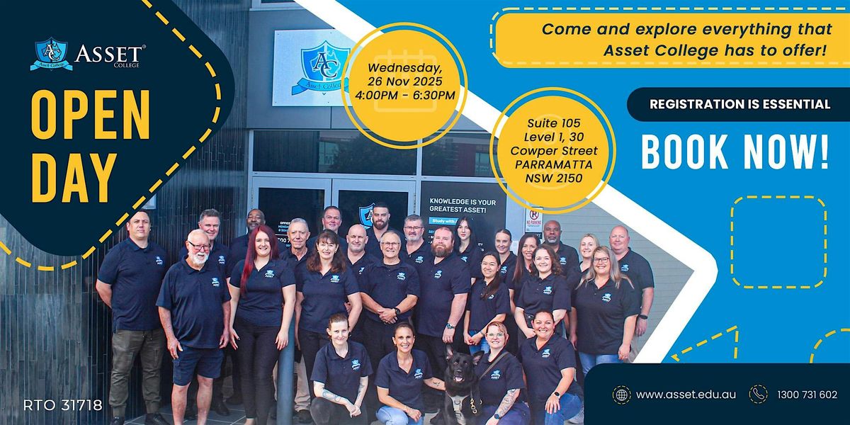 Asset College Parramattta Open Day, 26 November | Event in Parramatta | AllEvents