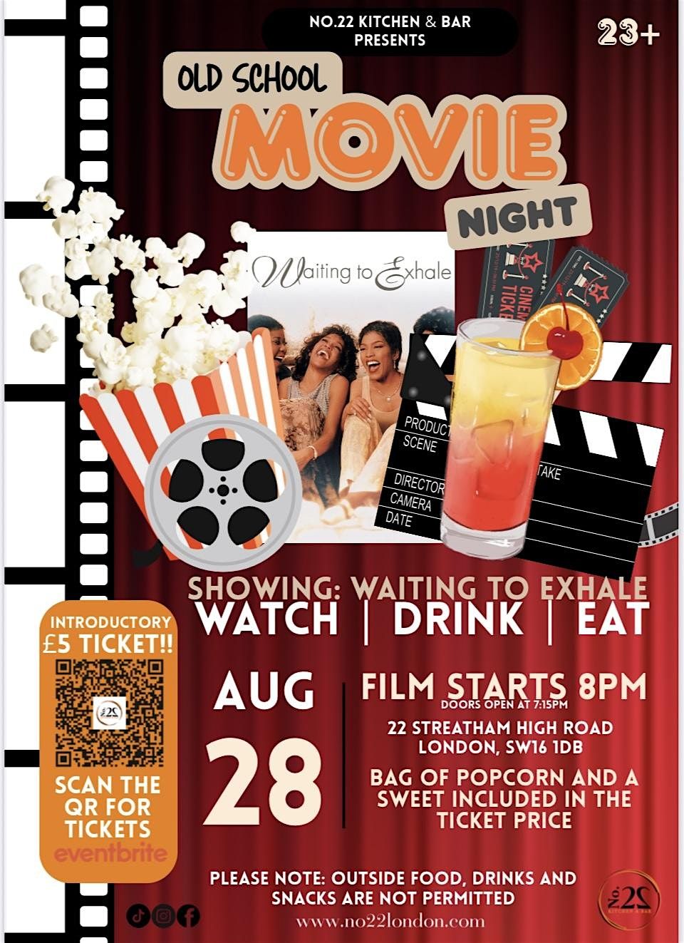 Old School Movie Night - Waiting To Exhale, 28 August | Event in London | AllEvents