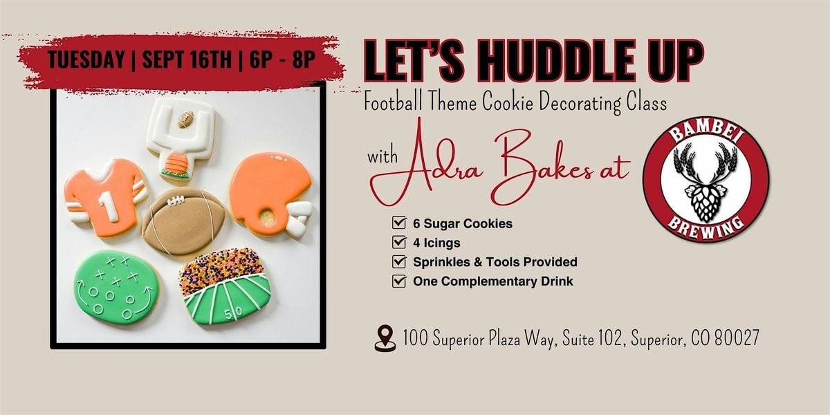 Football Frosting Cookie Decorating Class at Bambei Brewing, 16 September | Event in Superior | AllEvents