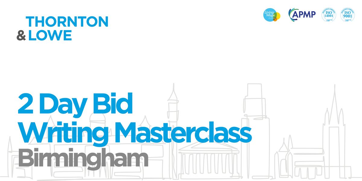 2 Day Bid Writing Masterclass - Birmingham, 11 November | Event in Birmingham | AllEvents