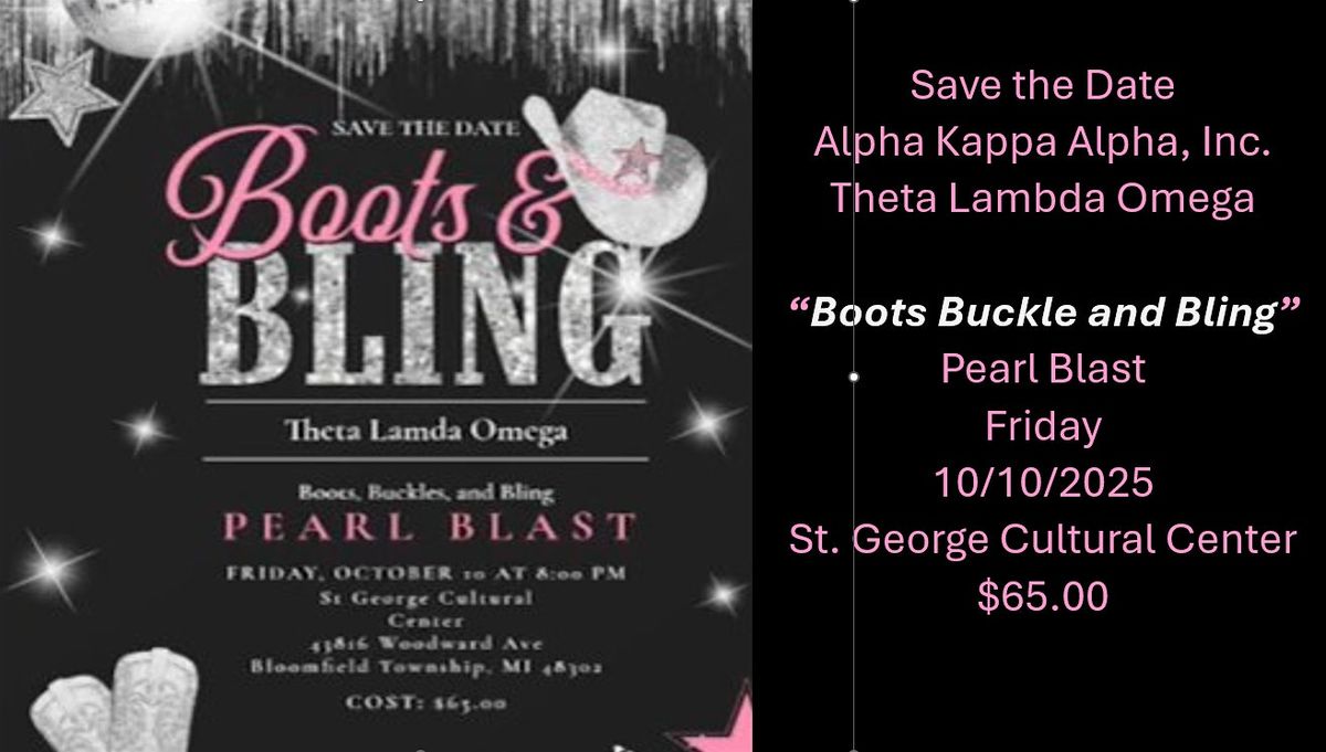 Pearl Blast Boots and Bling, 10 October | Event in Bloomfield Hills | AllEvents