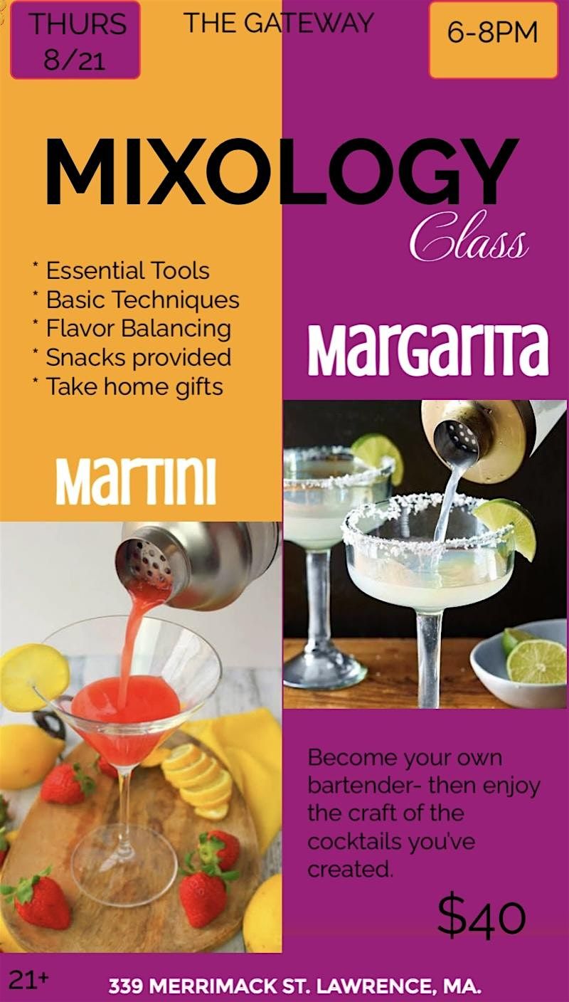 Mixology Class, 21 August | Event in Lawrence | AllEvents