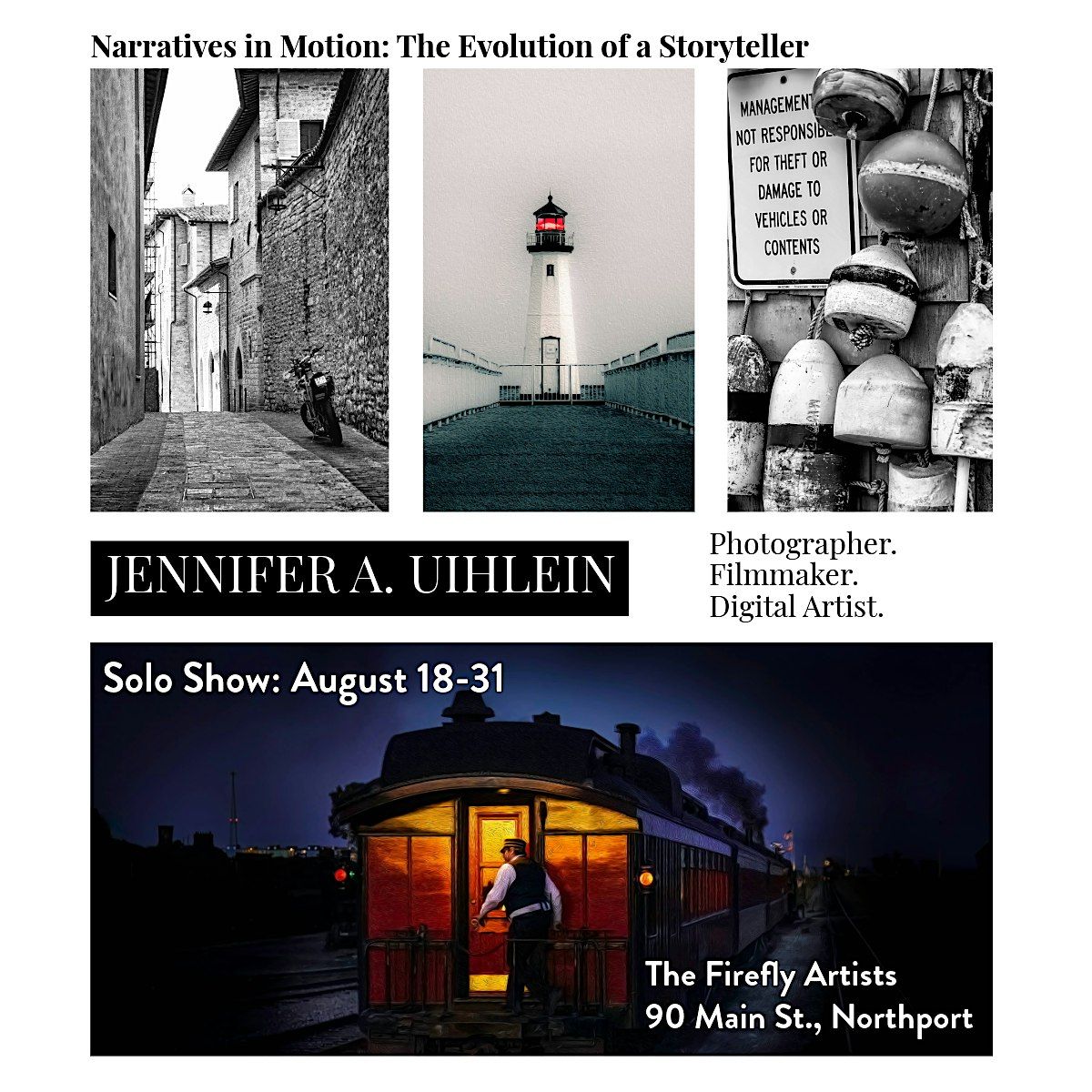 Narratives in Motion: The Evolution of a Storyteller — A Solo Art Exhibit, 18 August | Event in Northport