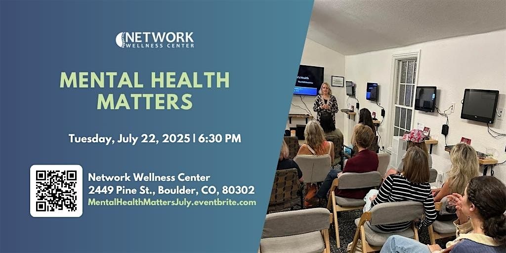 Mental Health Matters, 22 July | Event in Boulder | AllEvents