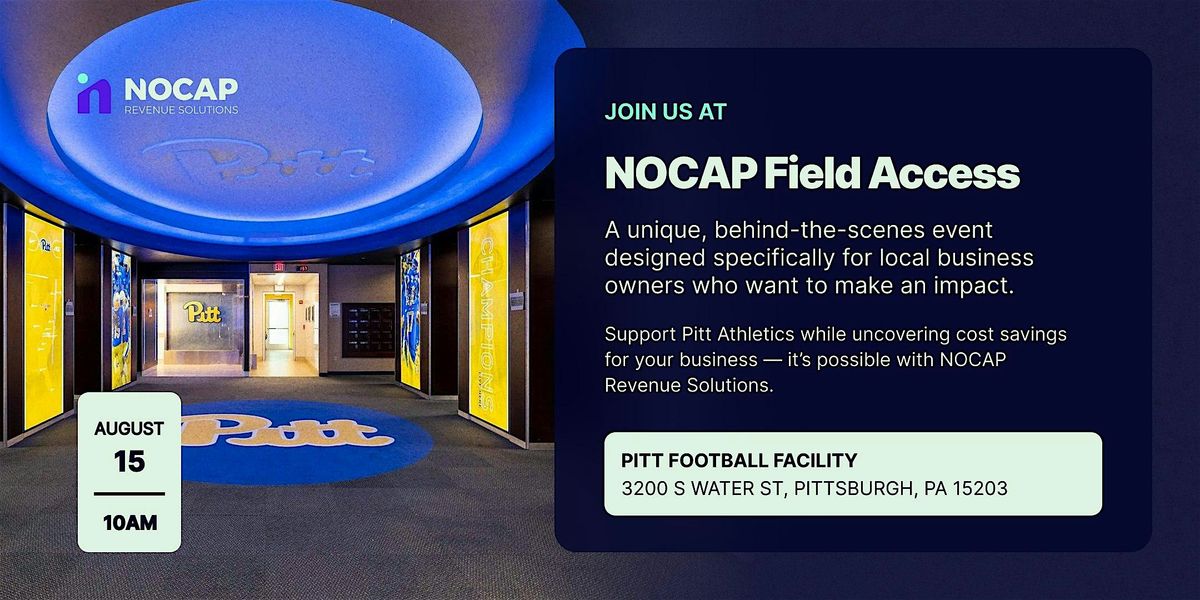 NOCAP Field Access - Pitt Football, 15 August | Event in Pittsburgh | AllEvents
