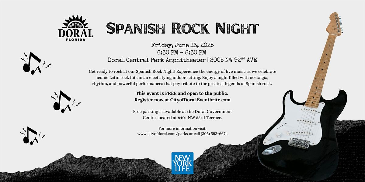 Spanish Rock Night, 13 June | Event in Doral | AllEvents