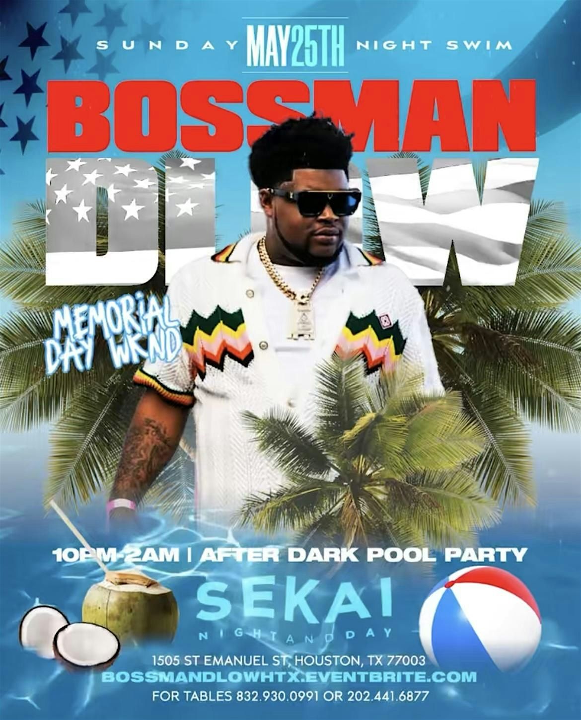 Bossman DLow & Friends Pool Party at Sekai, 25 May | Event in Houston | AllEvents
