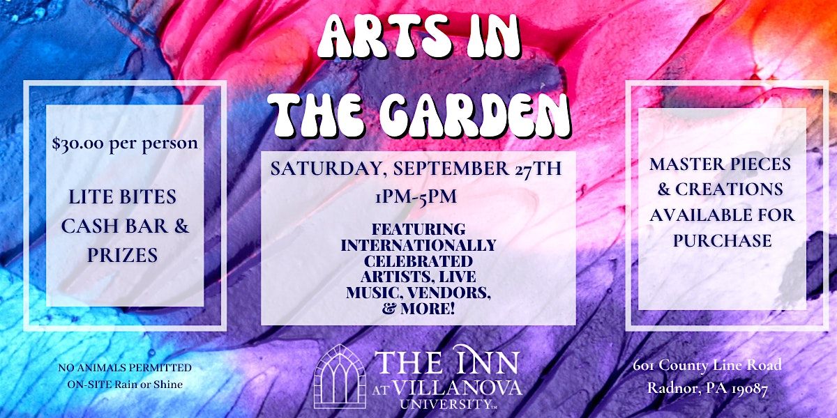 Arts In The Garden, 27 September | Event in Wayne | AllEvents