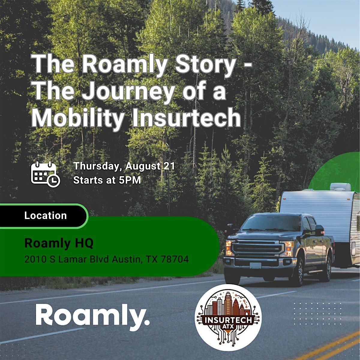 The Roamly Story - The Journey of a Mobility Insurtech, 21 August | Event in Austin | AllEvents
