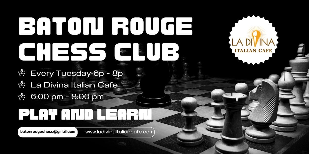 Baton Rouge Chess Club: Every Tuesday 6p-8p, 19 August | Event in Baton Rouge | AllEvents